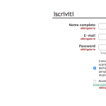 Schermata di login